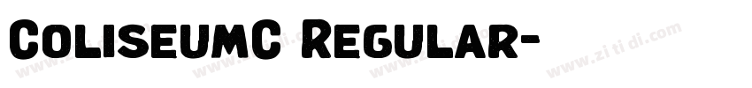 ColiseumC Regular字体转换 ColiseumC Regular字体转换